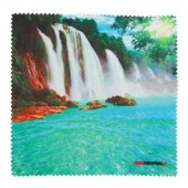 Cloth for glasses printed with waterfall 15 x 15 cm